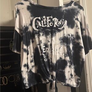 California Graphic Tie-Dye Women's Top